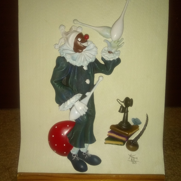 Annie Lee Clown plaque - Juggles the Clown - Picture 1 of 5